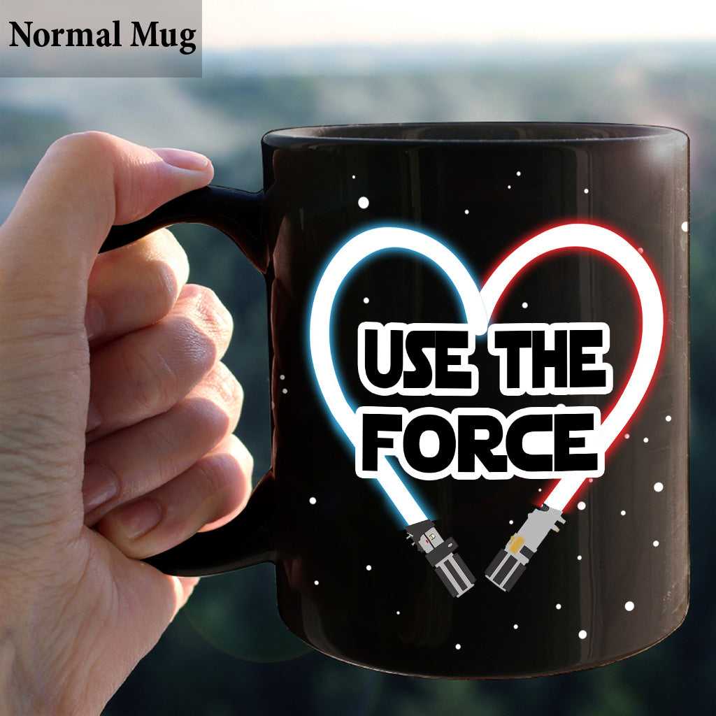 Use The Force Naughty - Personalized The Force Mug