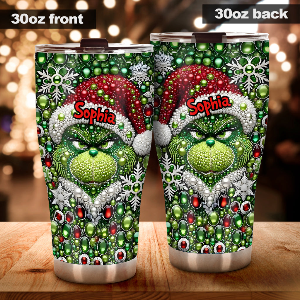 Merry Grinchmas - Personalized Stole Christmas Tumbler