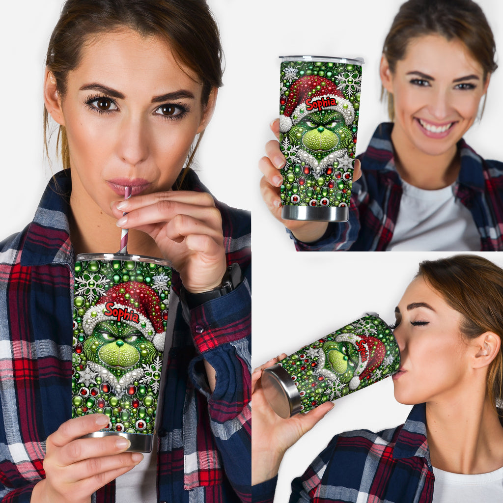 Merry Grinchmas - Personalized Stole Christmas Tumbler