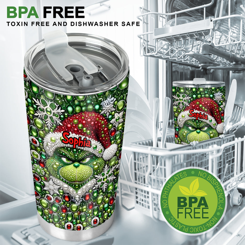 Merry Grinchmas - Personalized Stole Christmas Tumbler
