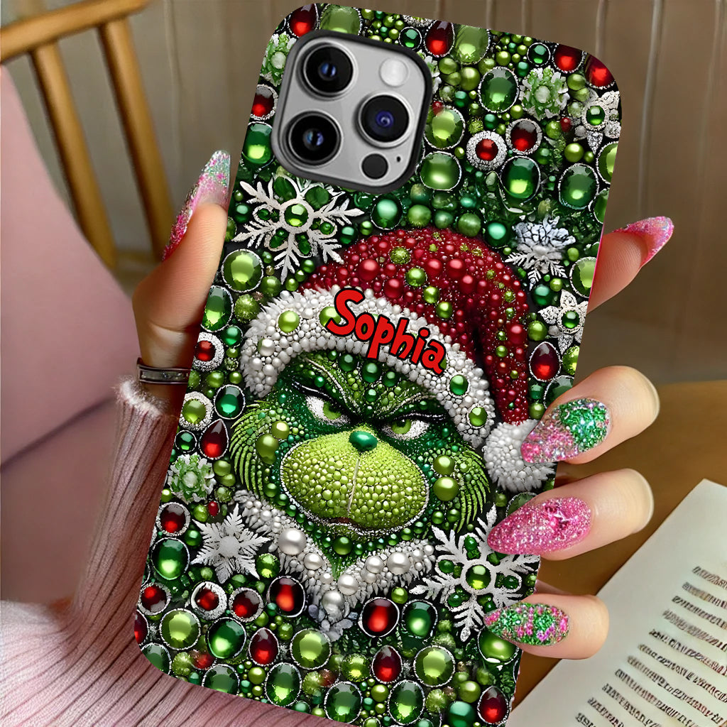 Merry Grinchmas - Personalized Stole Christmas Full Print Phone Case