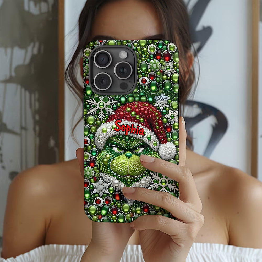 Merry Grinchmas - Personalized Stole Christmas Full Print Phone Case