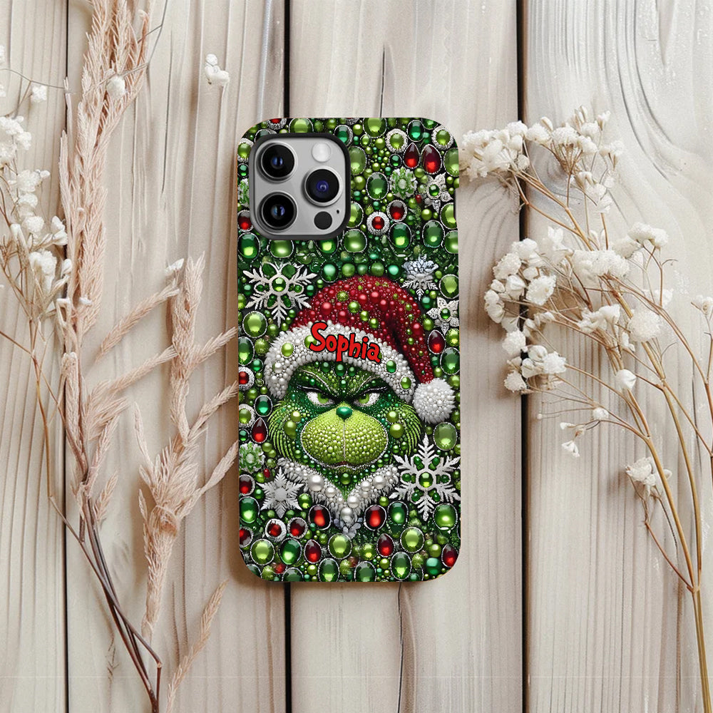 Merry Grinchmas - Personalized Stole Christmas Full Print Phone Case