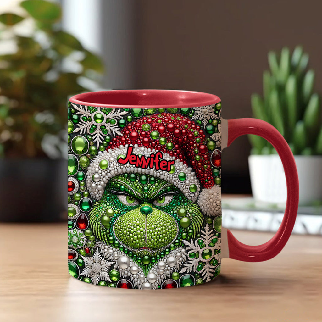 Merry Grinchmas - Personalized Stole Christmas Accent Mug