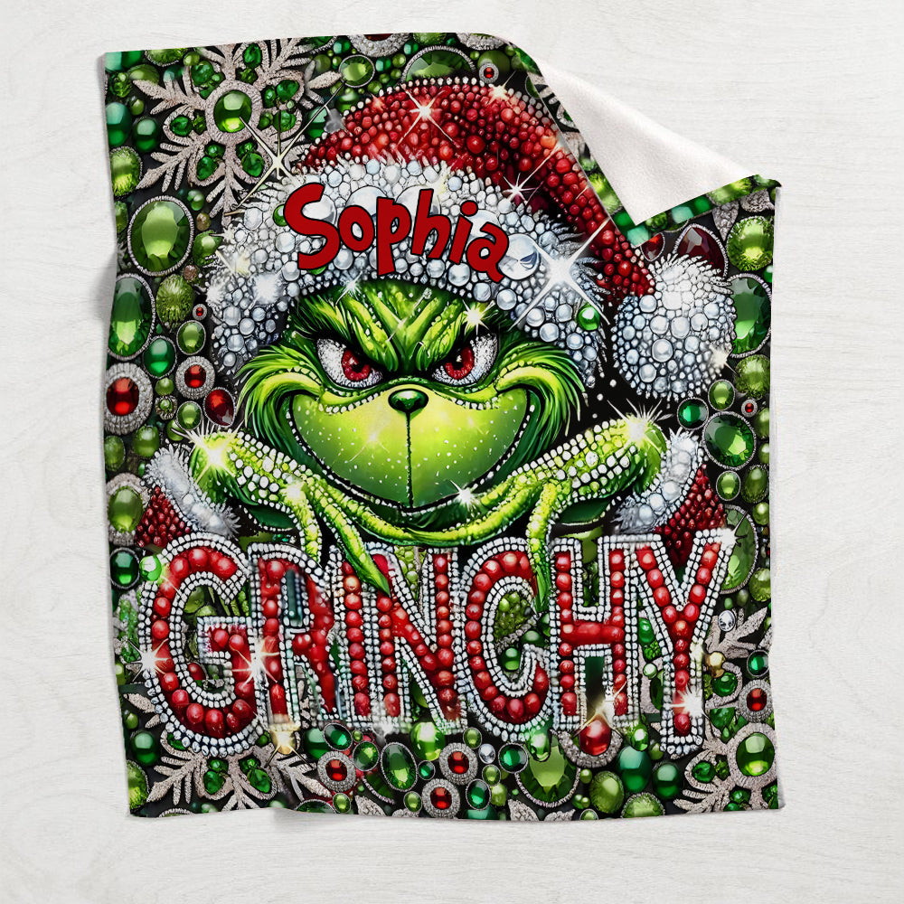 Merry Grinchmas - Personalized Stole Christmas Blanket