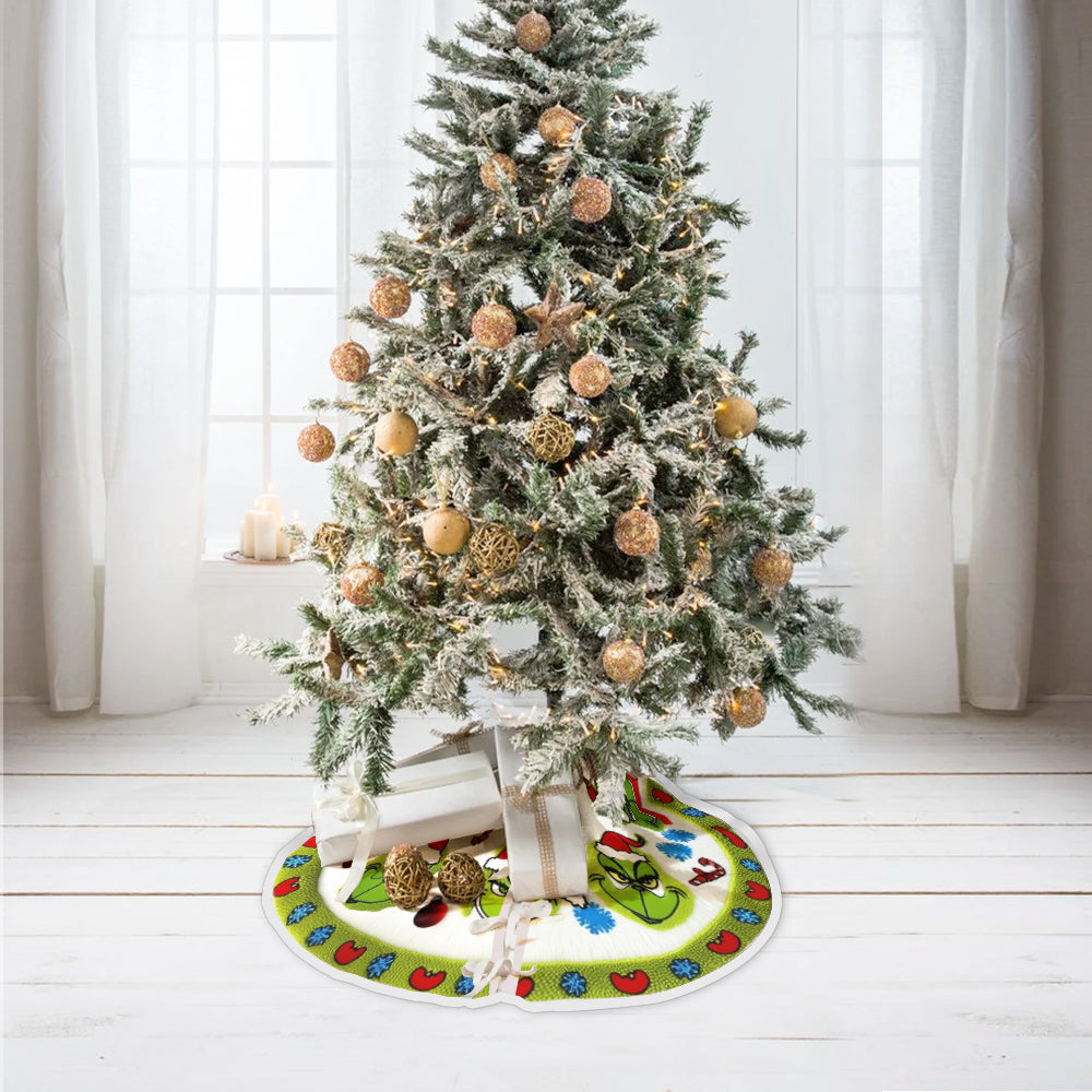 Green Family - Personalized Stole Christmas Tree Skirt