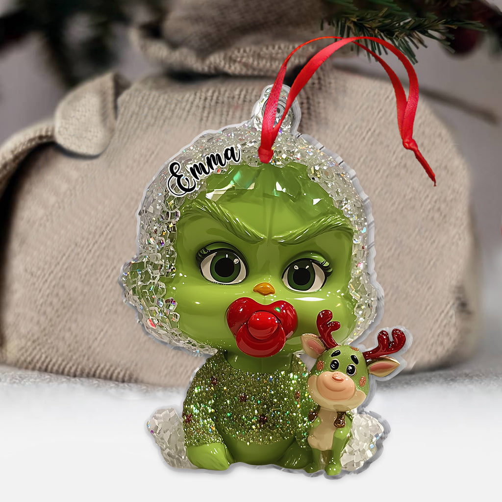 Merry Grinchmas - Personalized Stole Christmas Ornament