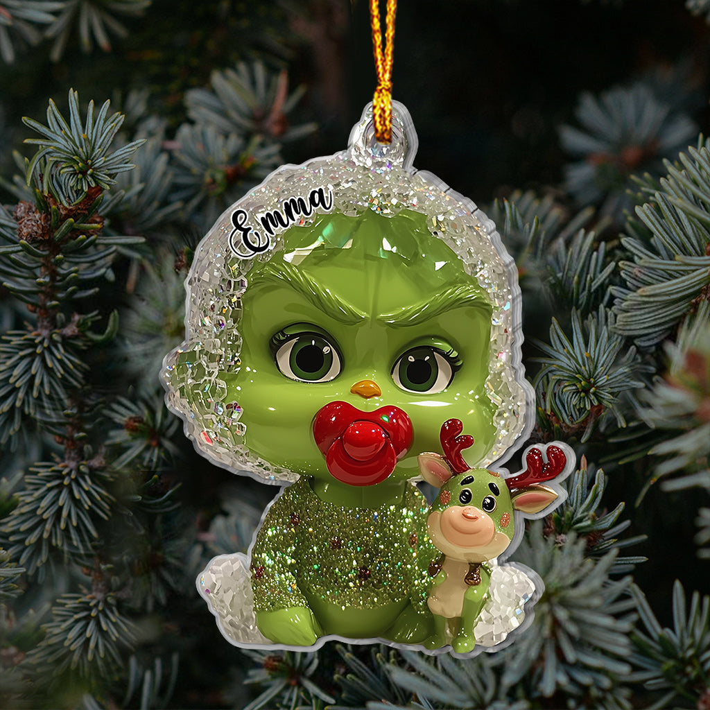 Merry Grinchmas - Personalized Stole Christmas Ornament