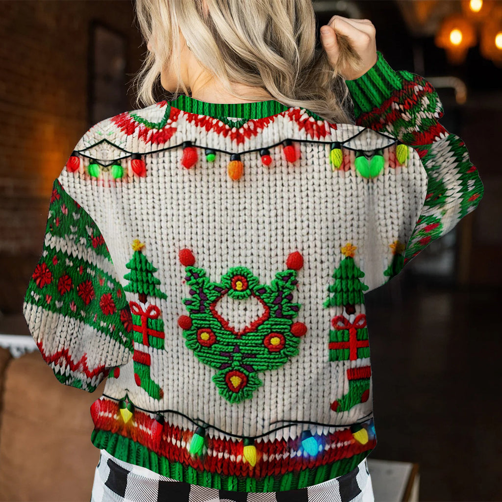 Christmas Movie Junkie - Personalized Ugly Sweater