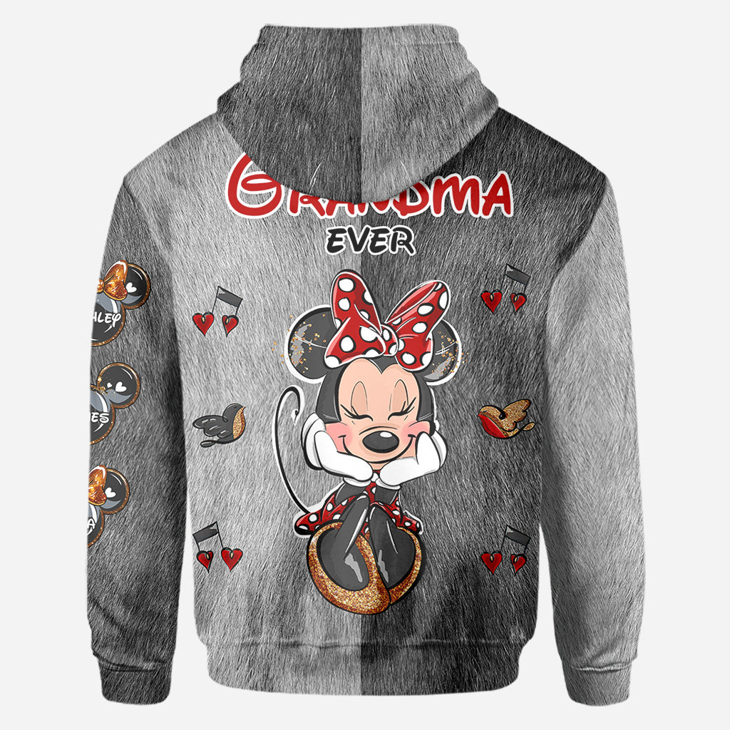 Best Grandma/ Mom Ever - Personalized Mouse All Over Shirt