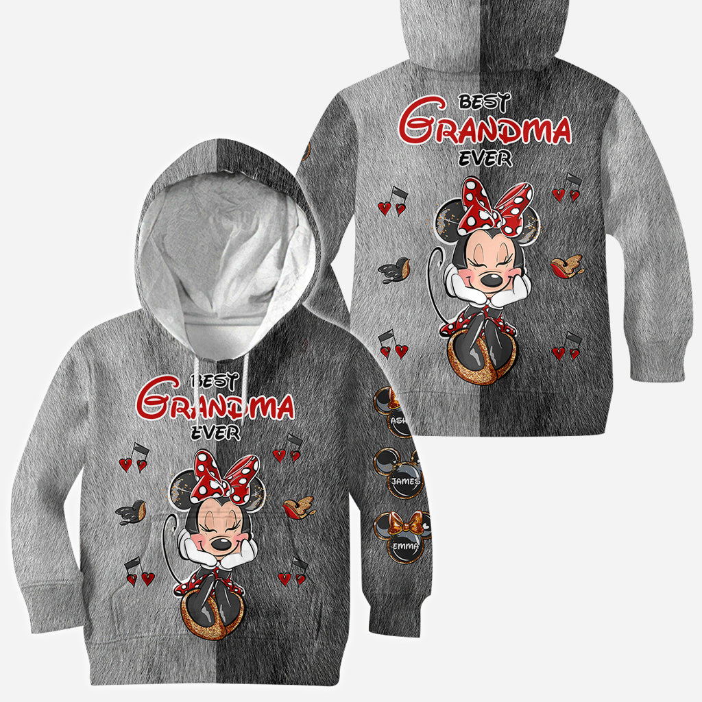 Best Grandma/ Mom Ever - Personalized Mouse All Over Shirt