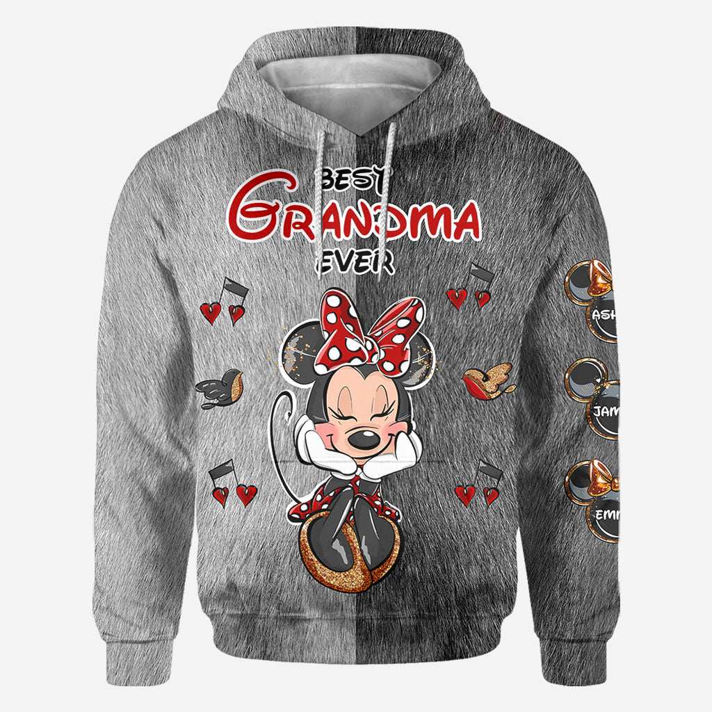 Best Grandma/ Mom Ever - Personalized Mouse All Over Shirt