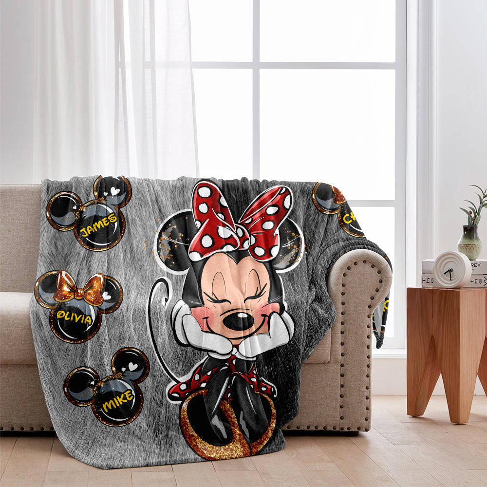 Best Grandma/ Mom Ever - Personalized Mouse Blanket