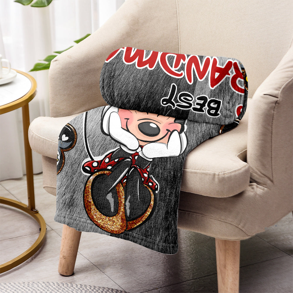 Best Grandma/ Mom Ever - Personalized Mouse Blanket