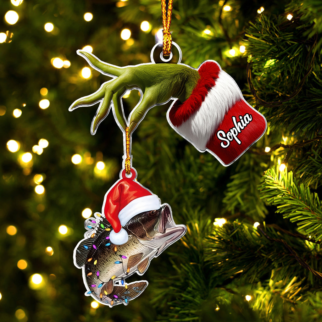 Stole My Fish - Personalized Fishing Custom Shaped Ornament