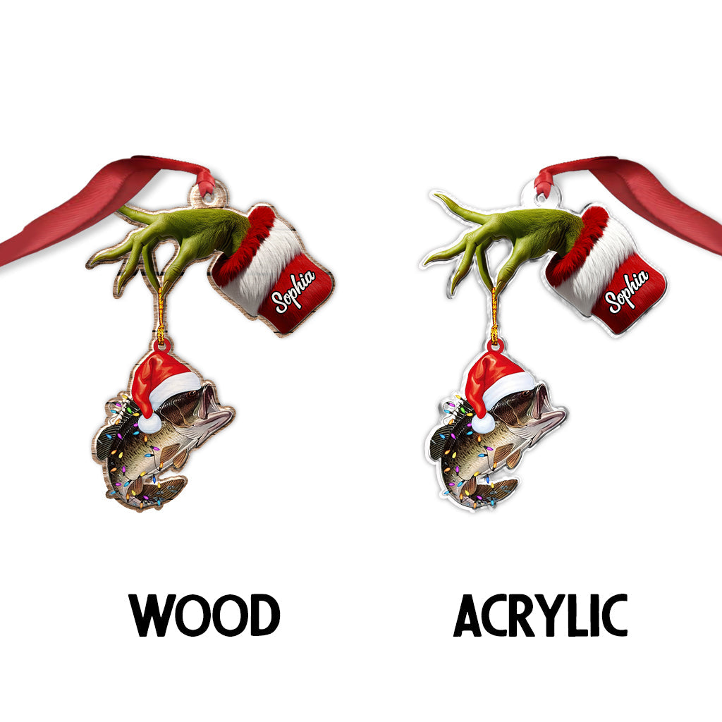 Stole My Fish - Personalized Fishing Custom Shaped Ornament