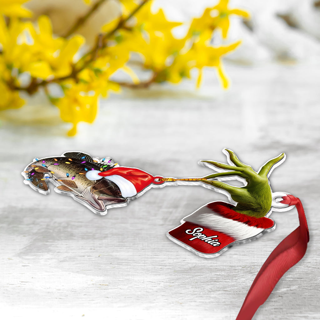 Stole My Fish - Personalized Fishing Custom Shaped Ornament