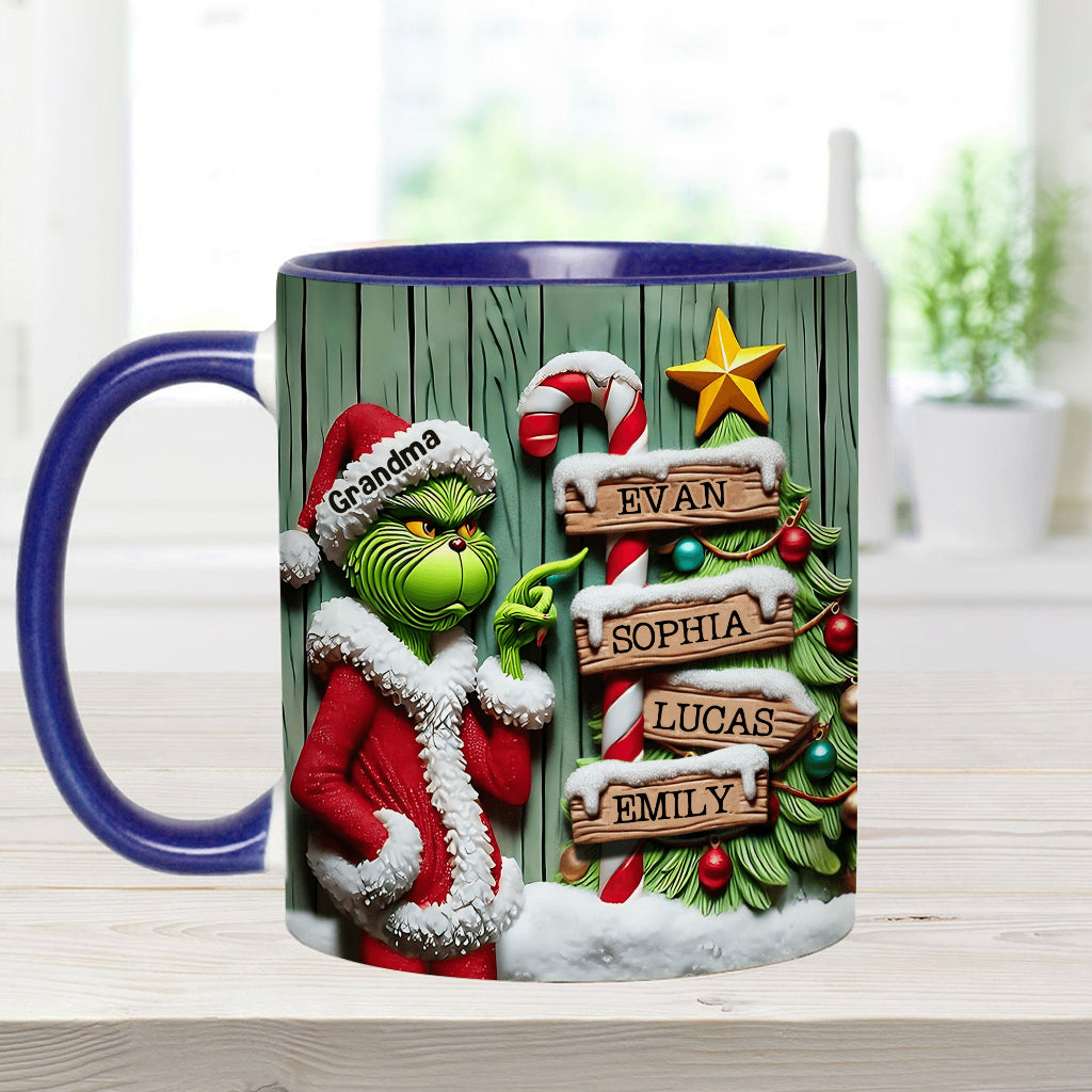 Merry Christmas - Personalized Stole Christmas Accent Mug