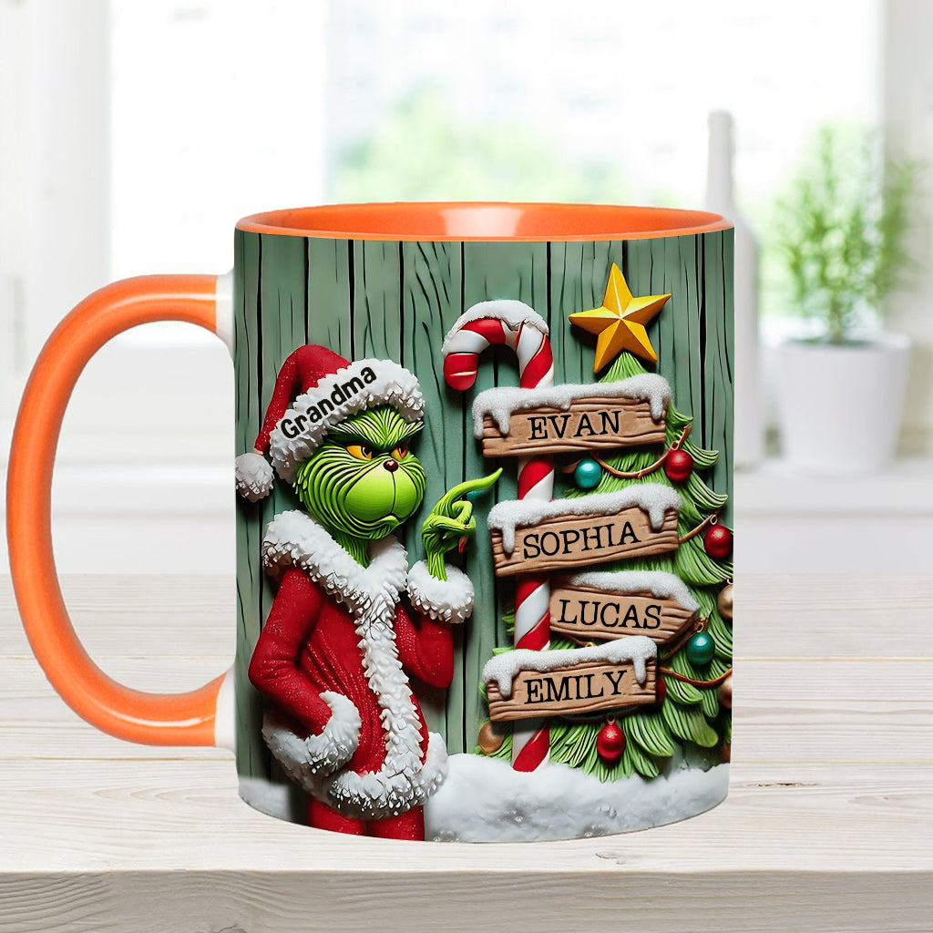 Merry Christmas - Personalized Stole Christmas Accent Mug