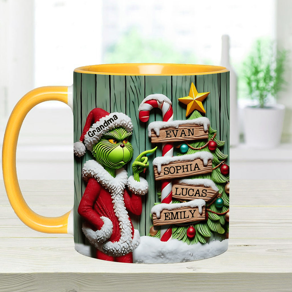 Merry Christmas - Personalized Stole Christmas Accent Mug