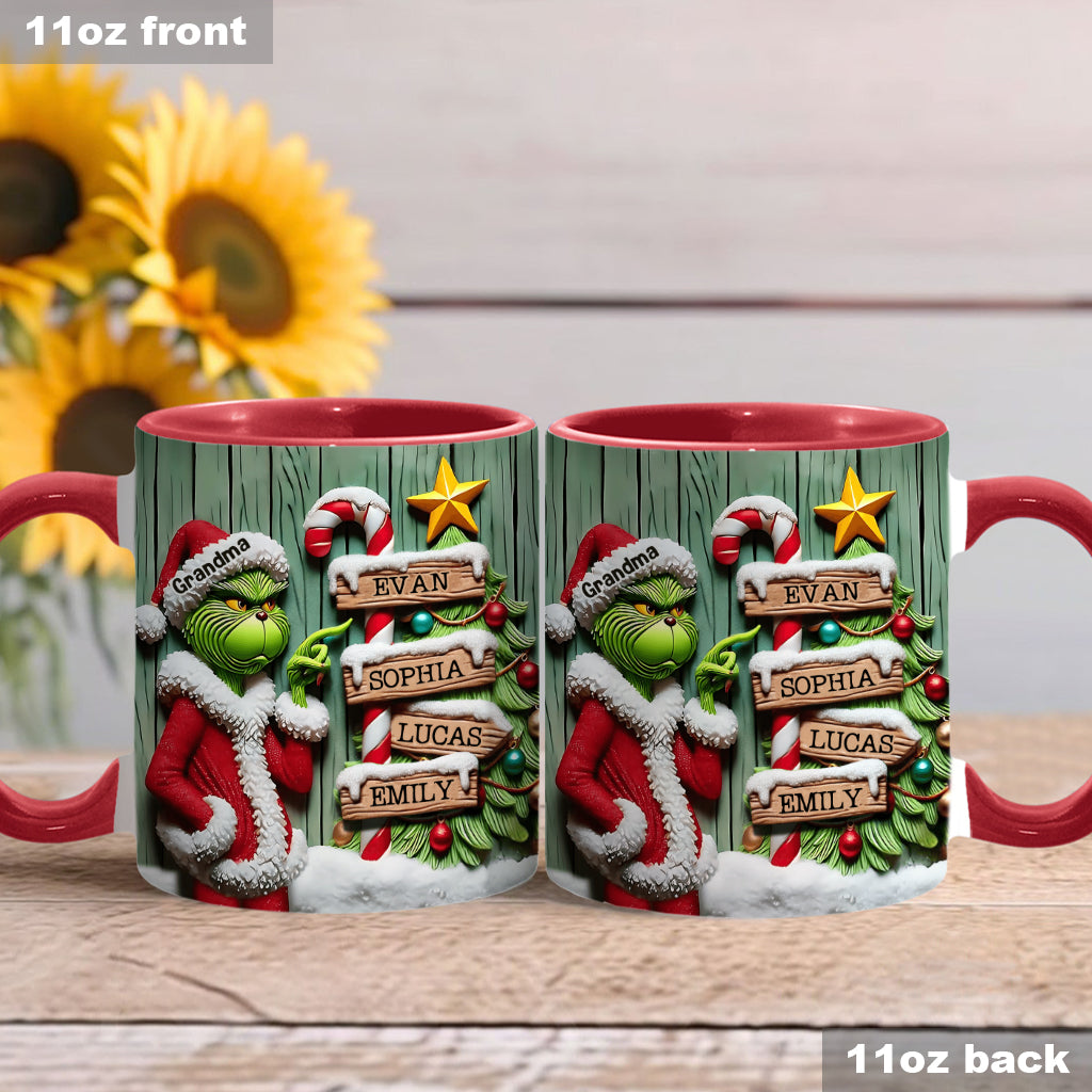 Merry Christmas - Personalized Stole Christmas Accent Mug