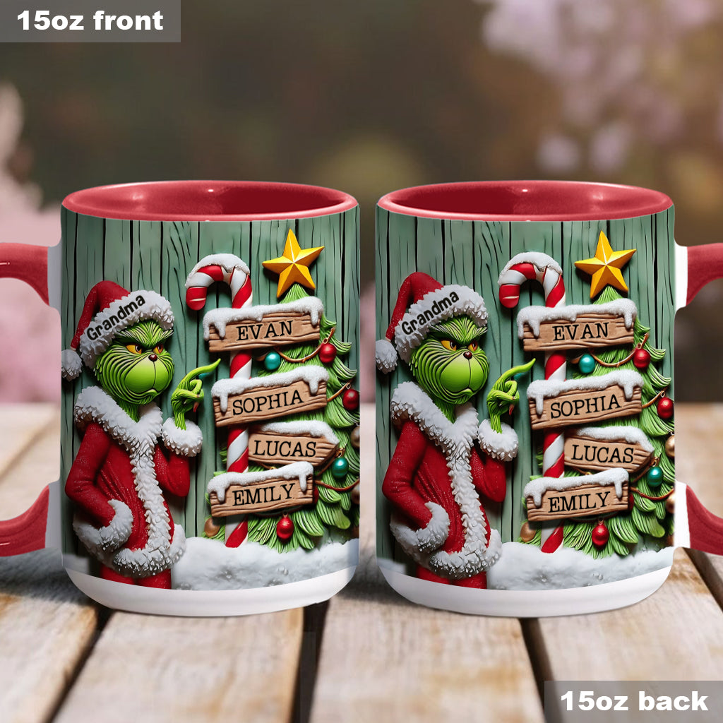 Merry Christmas - Personalized Stole Christmas Accent Mug