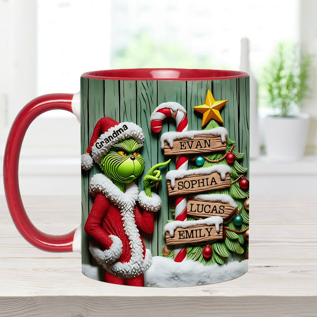 Merry Christmas - Personalized Stole Christmas Accent Mug