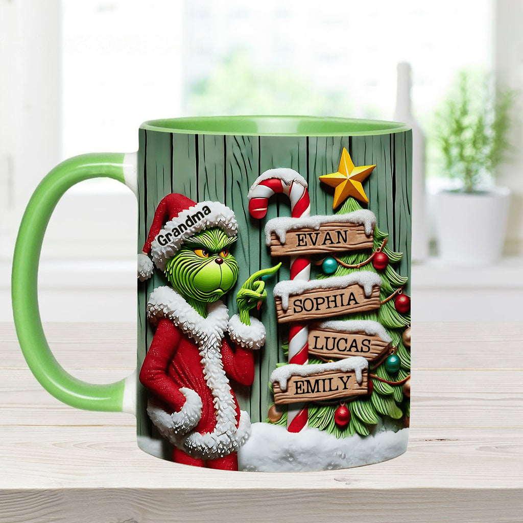 Merry Christmas - Personalized Stole Christmas Accent Mug