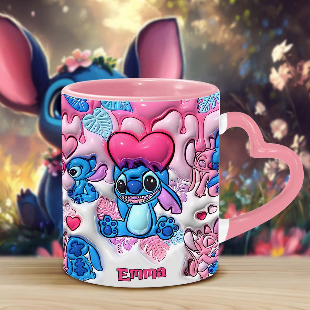 Be My Ohana - Personalized Ohana Heart Handle Mug