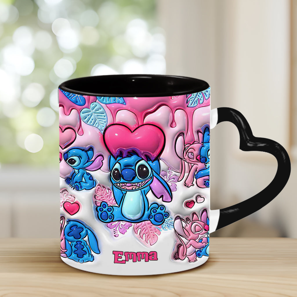 Be My Ohana - Personalized Ohana Heart Handle Mug