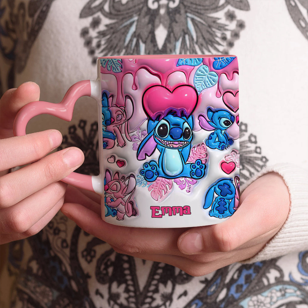 Be My Ohana - Personalized Ohana Heart Handle Mug