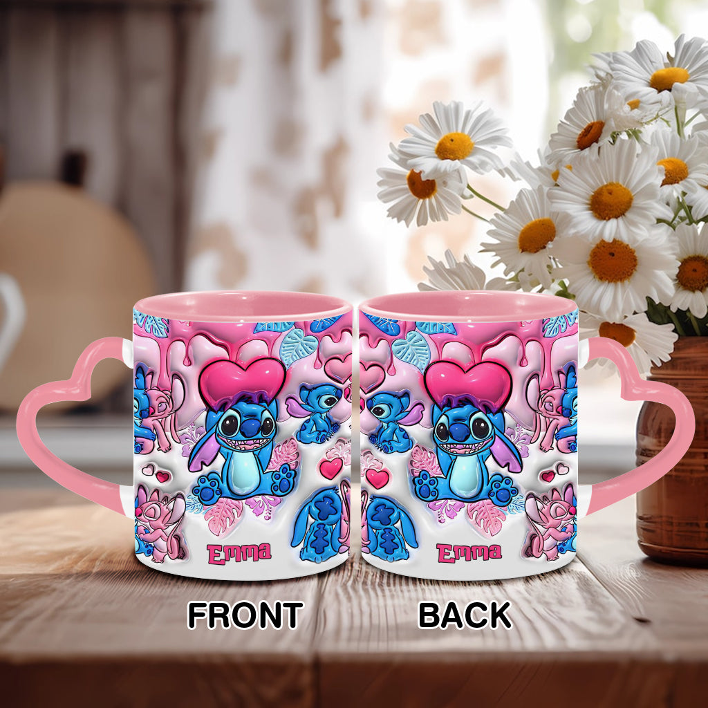 Be My Ohana - Personalized Ohana Heart Handle Mug