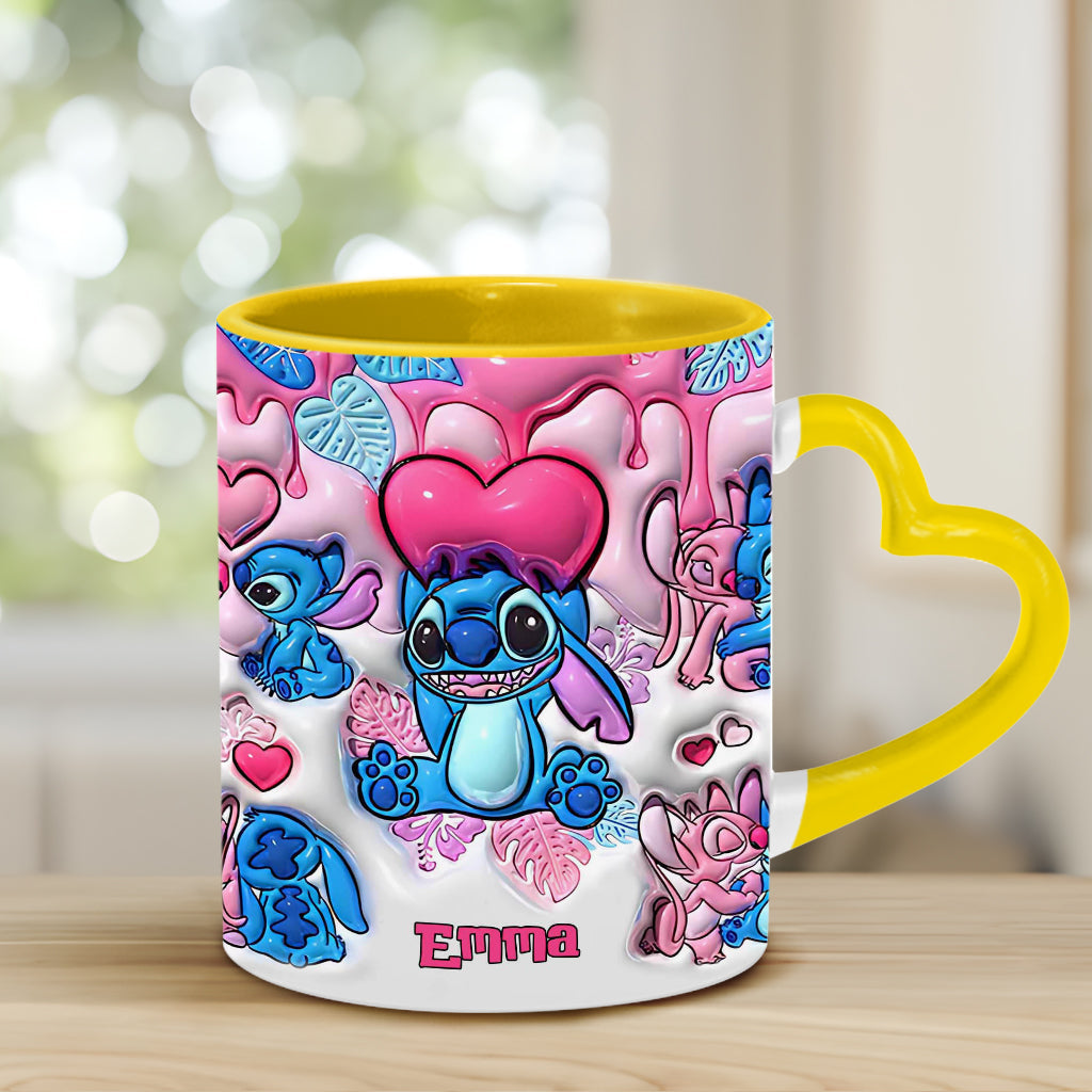 Be My Ohana - Personalized Ohana Heart Handle Mug