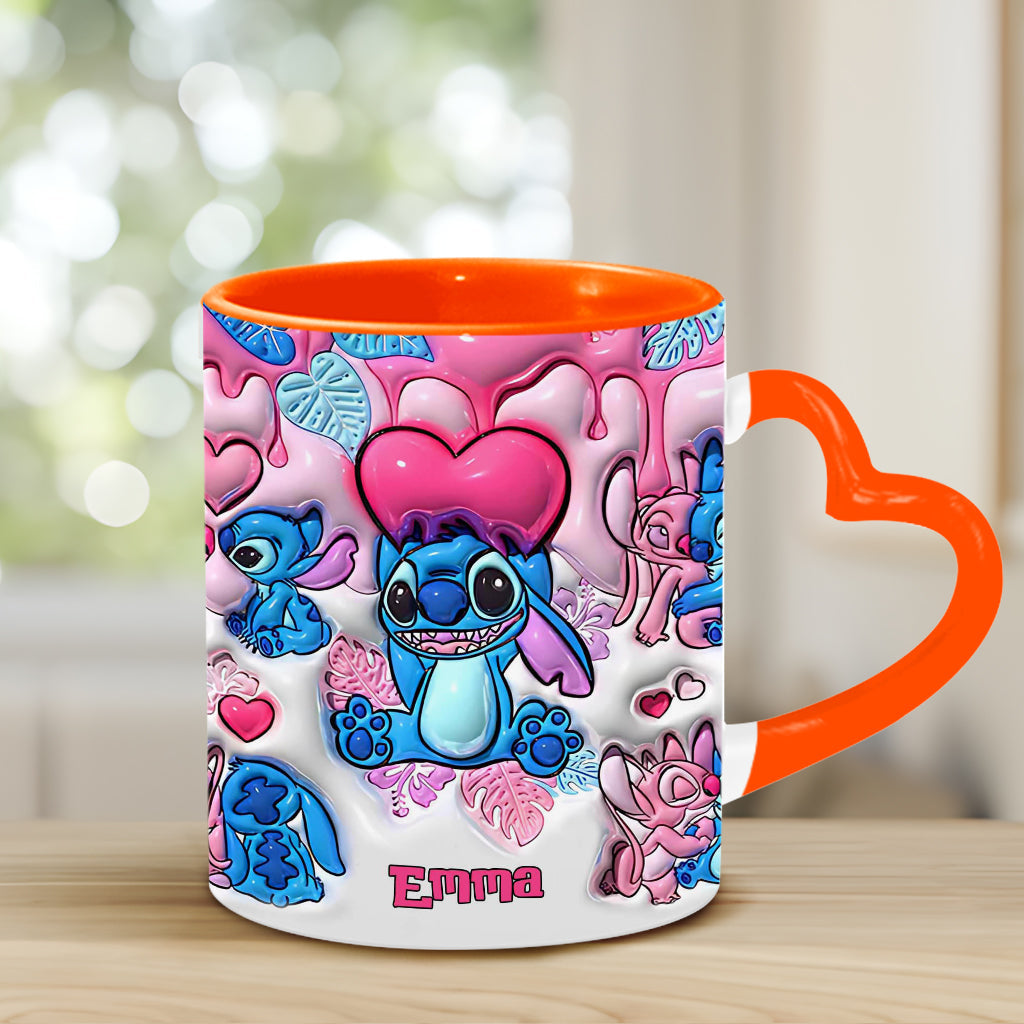 Be My Ohana - Personalized Ohana Heart Handle Mug