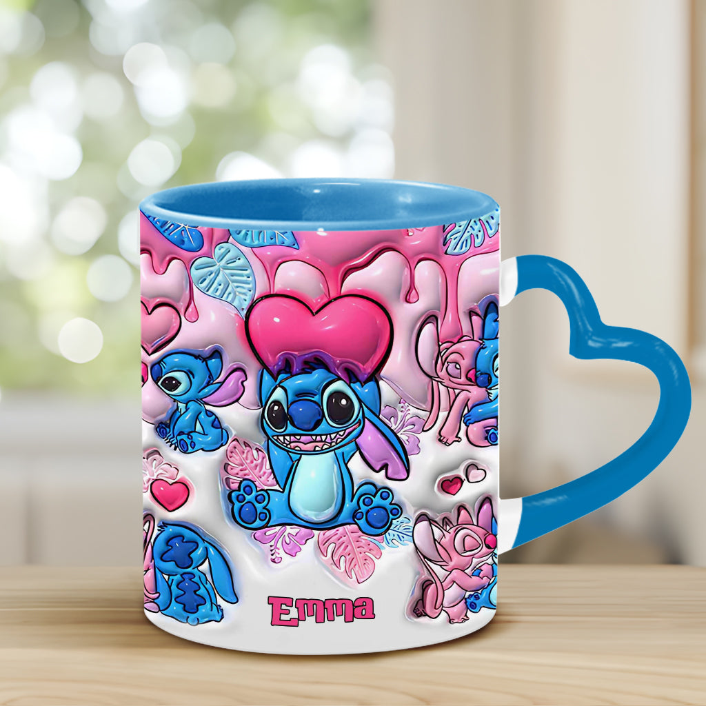 Be My Ohana - Personalized Ohana Heart Handle Mug