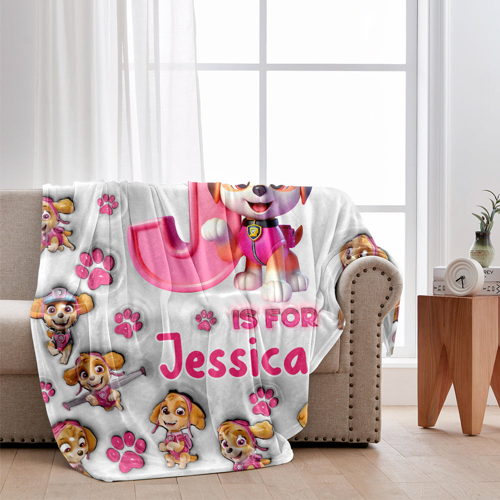 This Is My Chase Watching Blanket - Personalized Kid Blanket