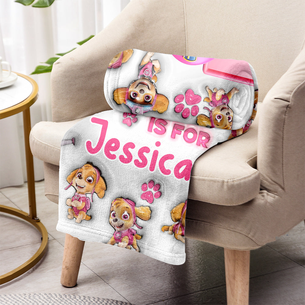 This Is My Chase Watching Blanket - Personalized Kid Blanket