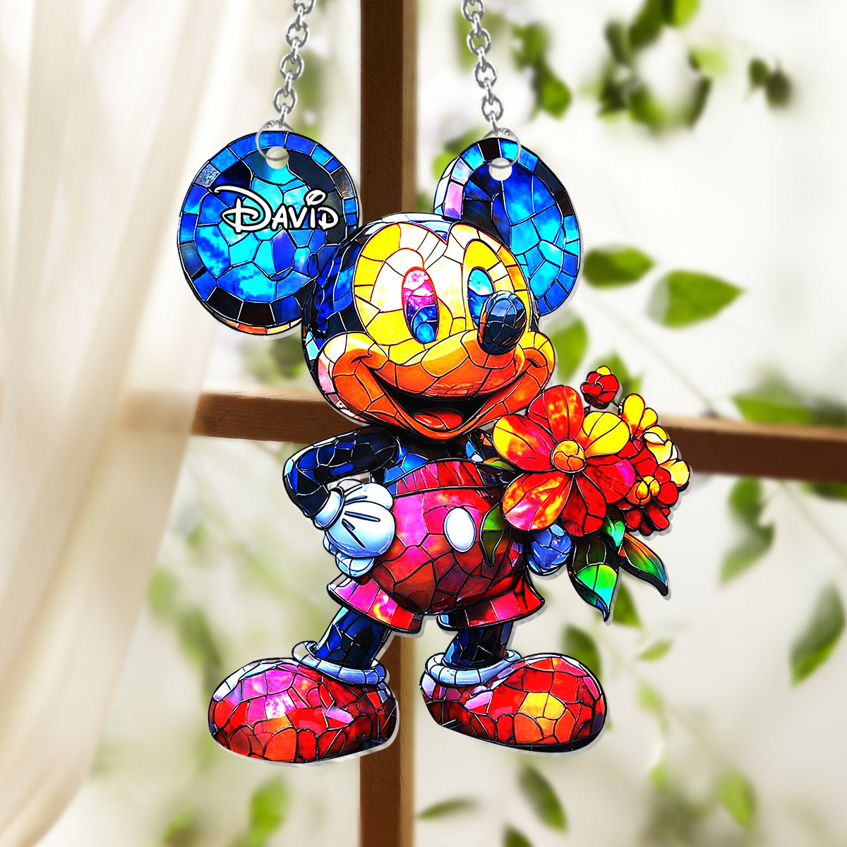 Magical Day - Personalized Mouse Window Hanging Suncatcher Ornament