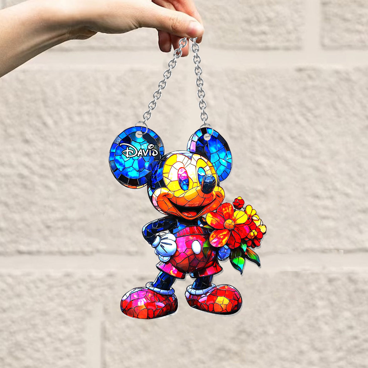 Magical Day - Personalized Mouse Window Hanging Suncatcher Ornament