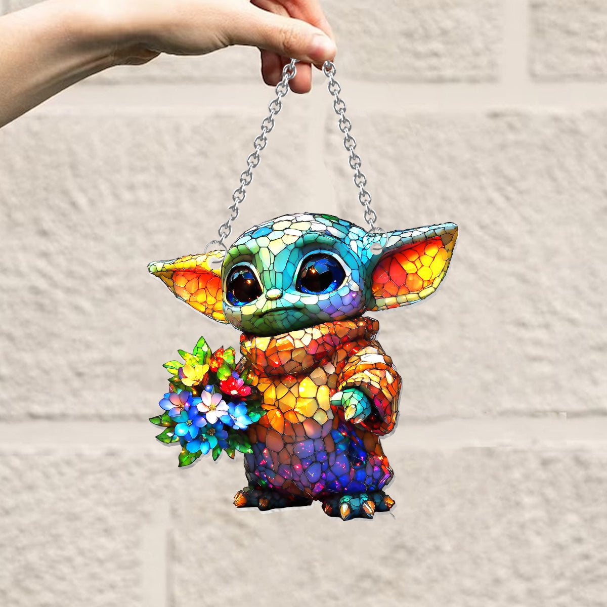 Too Cute I Am - Personalized The Force Window Hanging Suncatcher Ornament