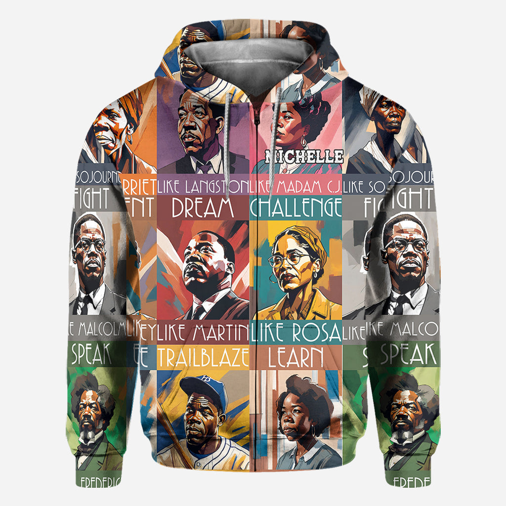 Dream Like Martin Lead Like Harriet - Personalized African American All Over Shirt
