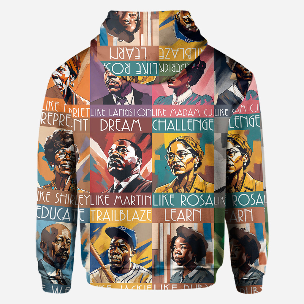 Dream Like Martin Lead Like Harriet - Personalized African American All Over Shirt