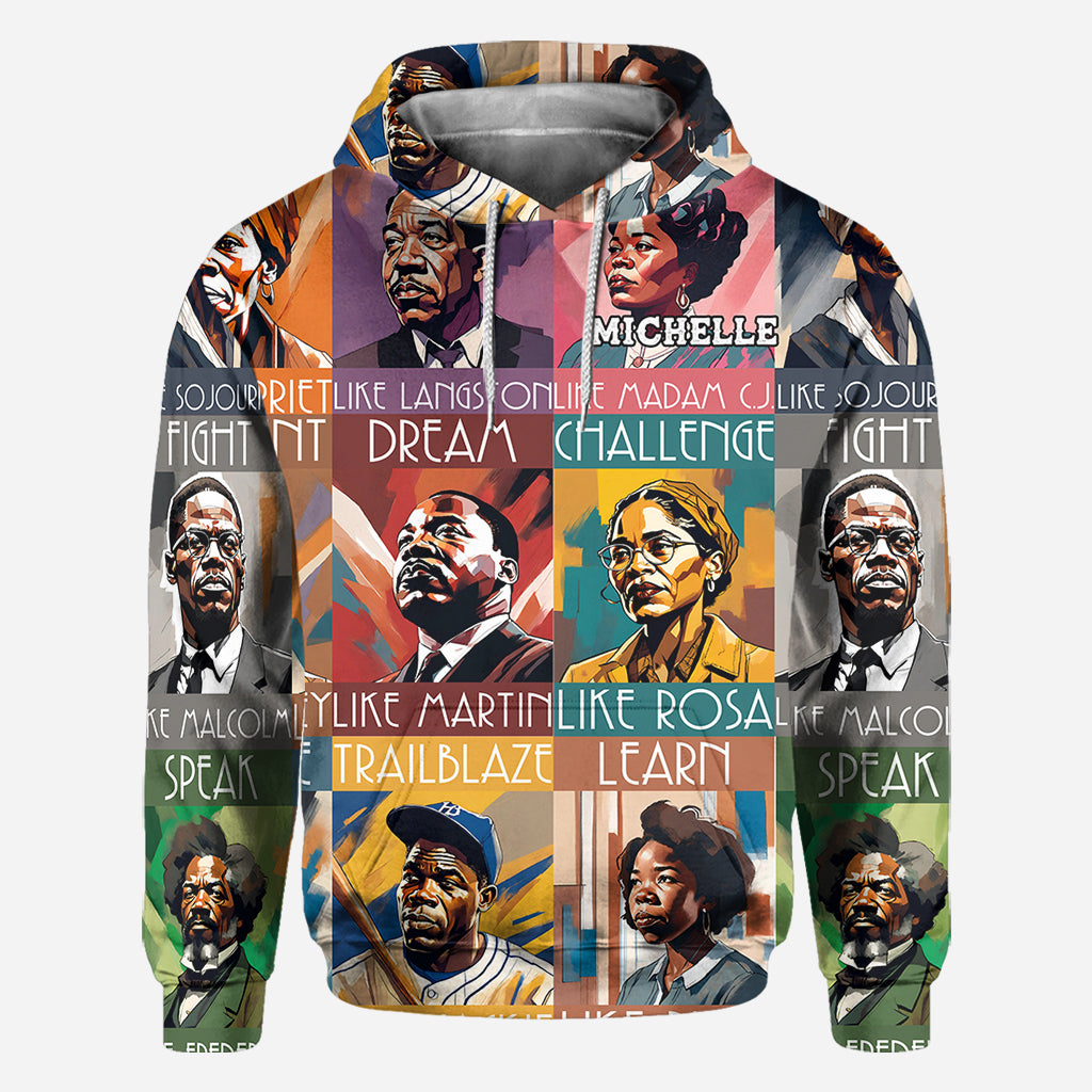 Dream Like Martin Lead Like Harriet - Personalized African American All Over Shirt
