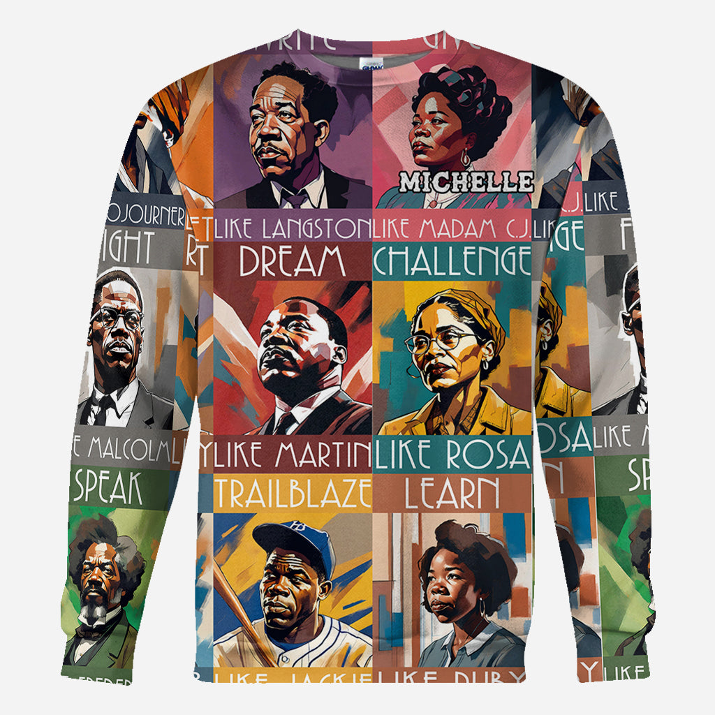 Dream Like Martin Lead Like Harriet - Personalized African American All Over Shirt
