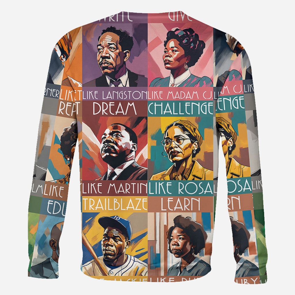 Dream Like Martin Lead Like Harriet - Personalized African American All Over Shirt