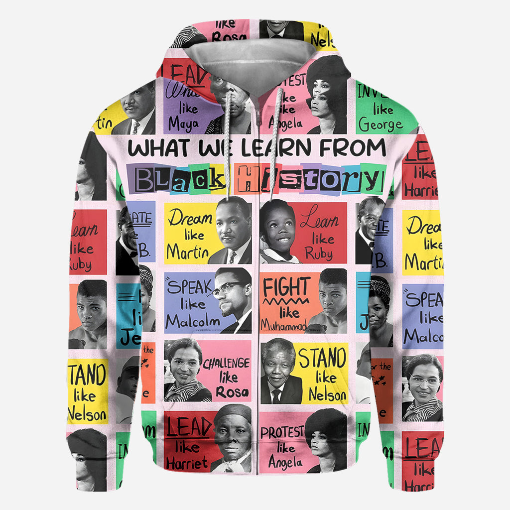 What We Learn From Black History - African American All Over Shirt