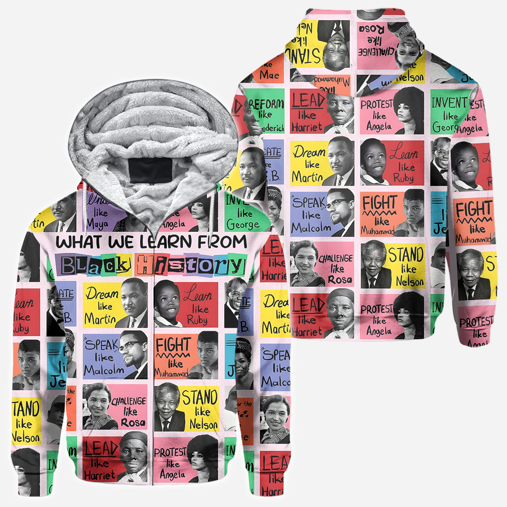 What We Learn From Black History - African American All Over Shirt