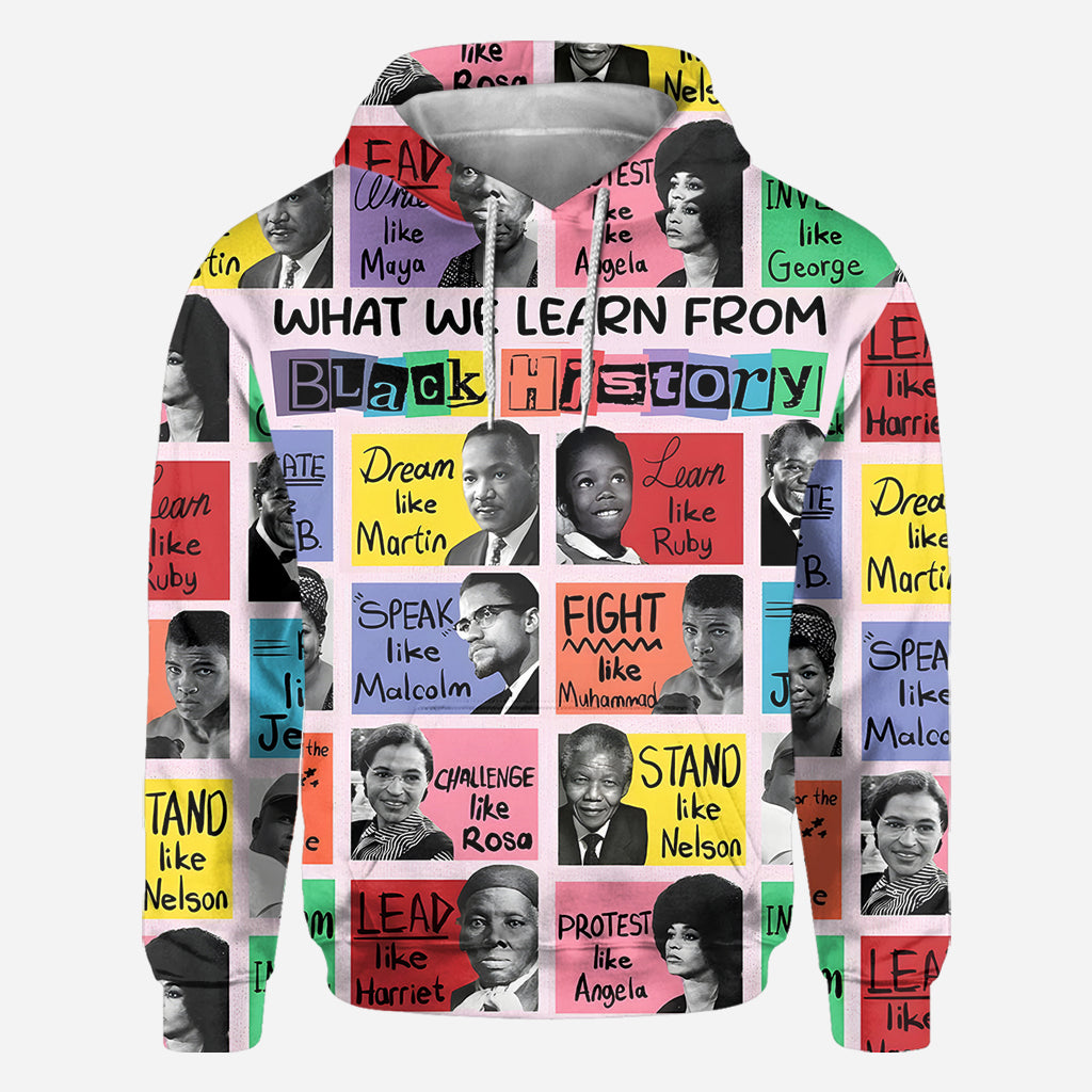 What We Learn From Black History - African American All Over Shirt