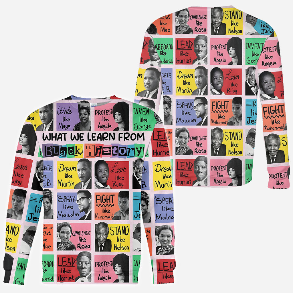 What We Learn From Black History - African American All Over Shirt