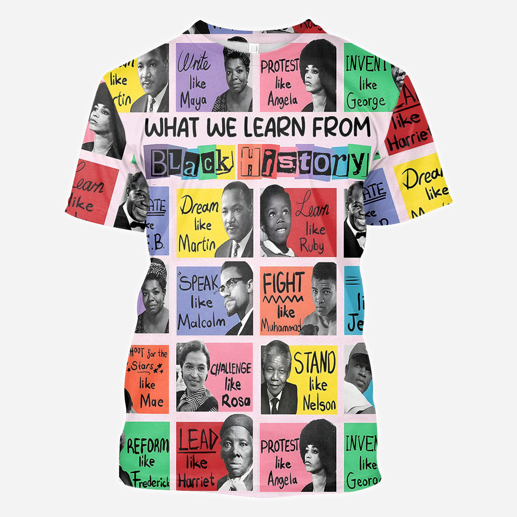 What We Learn From Black History - African American All Over Shirt